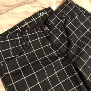 NWT: Loft Navy/blue Modern Skinny Ankle Jeans